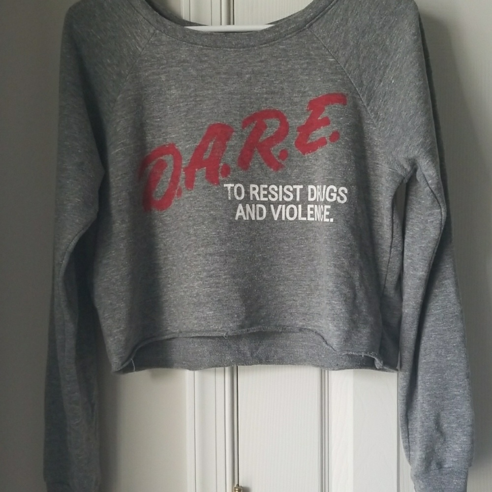 D.A.R.E. long sleeved crop top